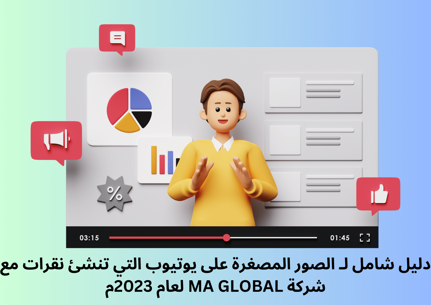 دليل شامل لـ الصور المصغرة على يوتيوب التي تنشئ نقرات مع شركة MA GLOBAL لعام 2023م